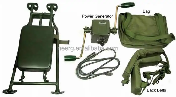 Генератор мощности с ручным приводом мощностью 60 Вт с подставкой для сиденья