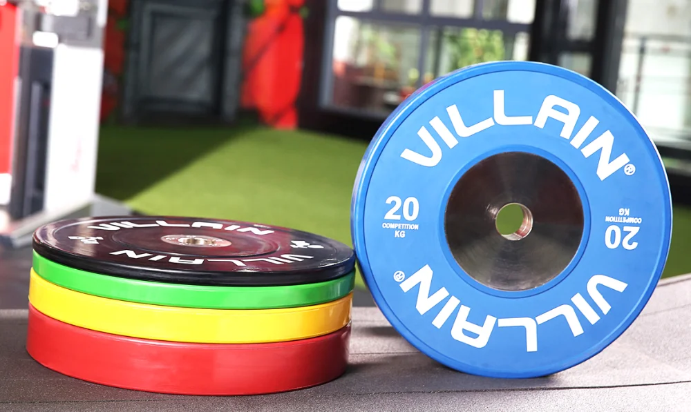 Gym Fitness Equipment Villain  Color Competition Bumper Plate Set