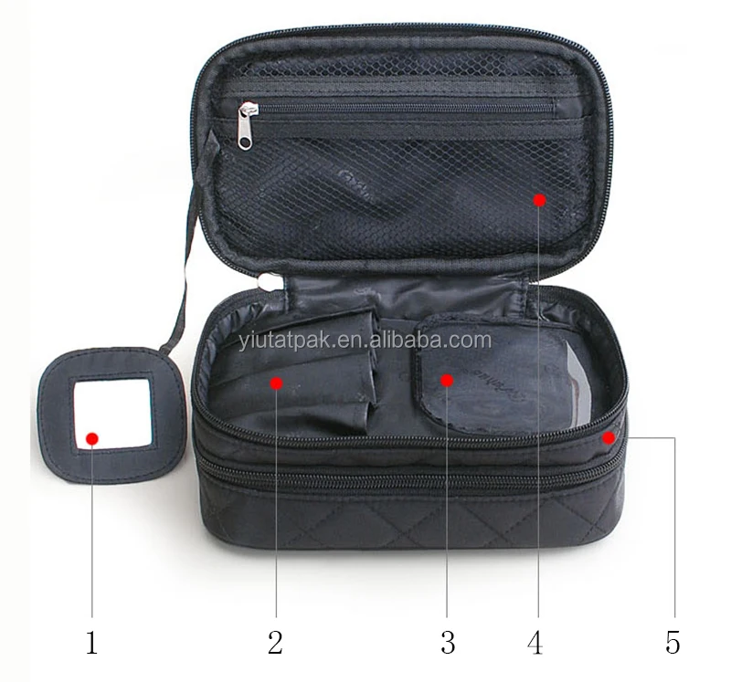 Avon Audit Cosmetic Bags Makeup Case Bag Polyester Quilted Makeup Beauty Case