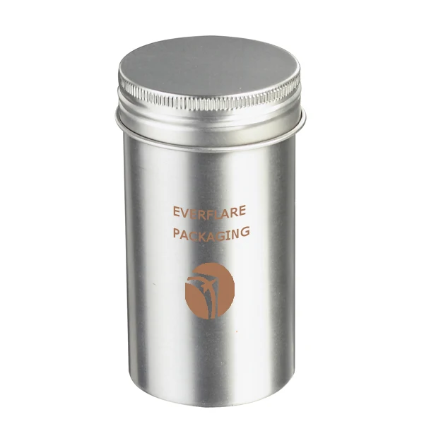 good designed empty recyclable natural aluminum box cream cosmetics spices candy tin cans