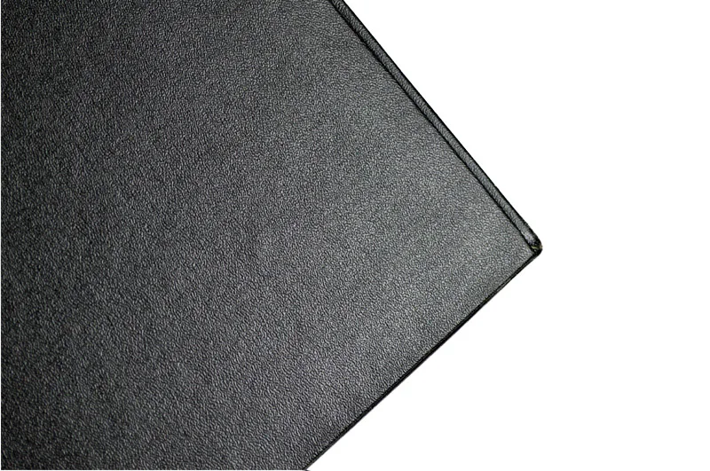 Высококачественный прямоугольный черный поднос из искусственной кожи для чая