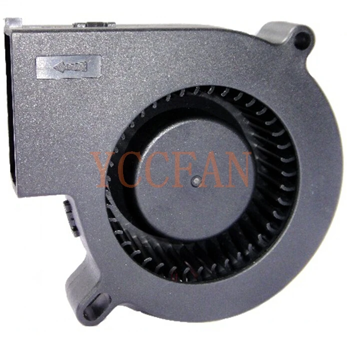 High Speed Centrifugal Fan 75*25mm 7525 DC Blower Fan 12V  DC Powerful Pressure Fan For Hay Mower