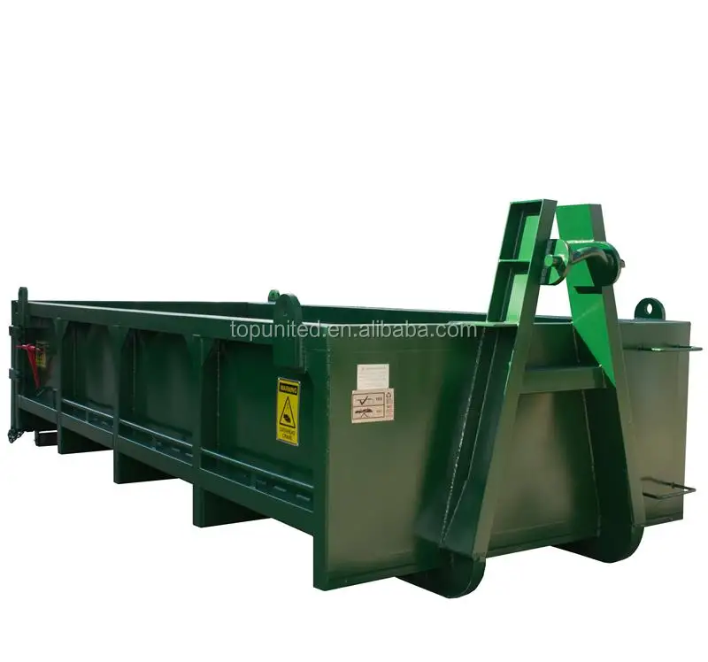 18CBM waste management waste recycling stackable hook lift bin customized hook lift container