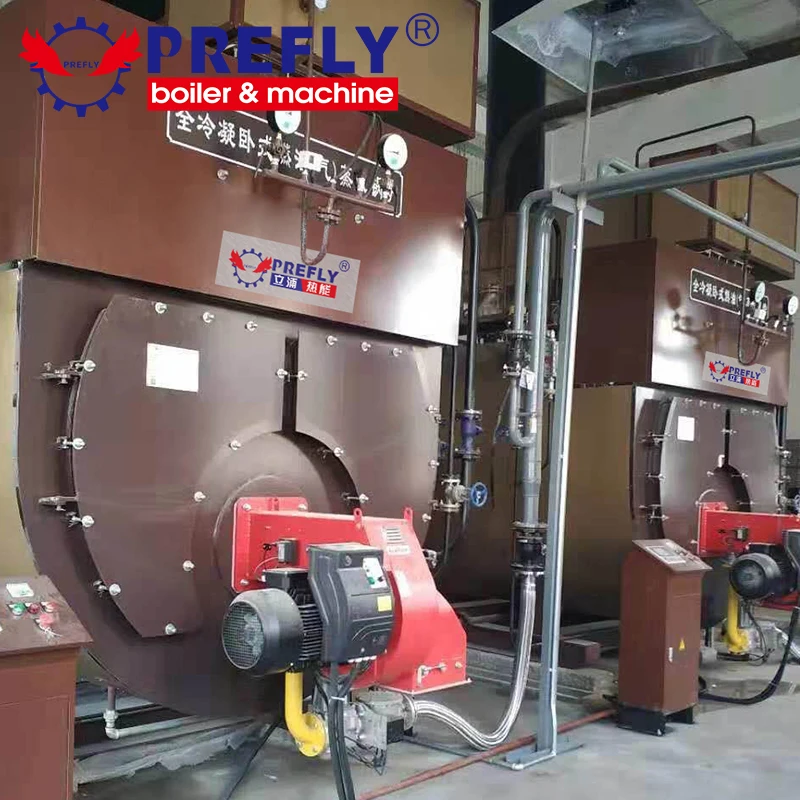
PreFly new brand Horizontal price fire tube gas fired 1 ton steam boiler 