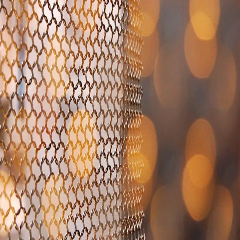 
Hotel Decorative Metal Mesh Drapery/Chain Mail Ring Mesh Curtain 