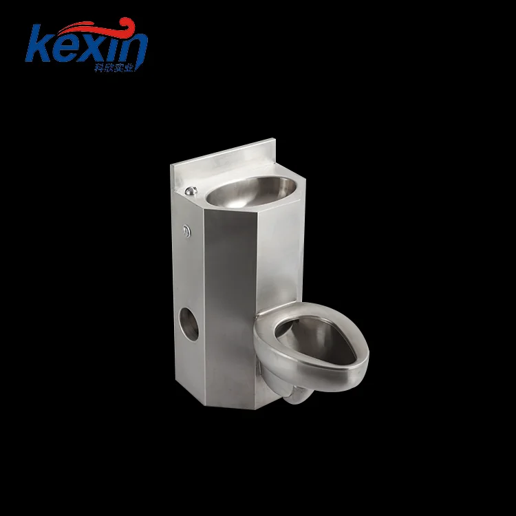 
Modern Design American Stainless Steel Combination And Sink Toilet 