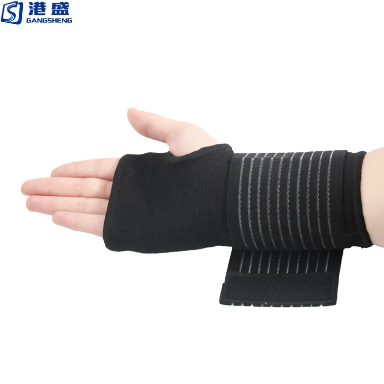 Gangsheng Copper Compression New Recovery Wrist Sleeve with Adjustable Wrap for Extra Support