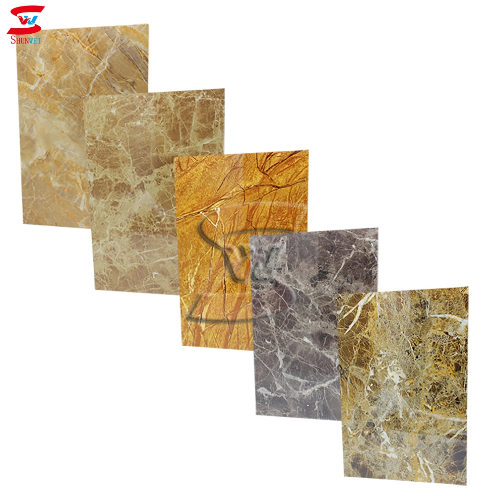plastic fireproof pvc marble sheet / pvc wall panel for interior decoration