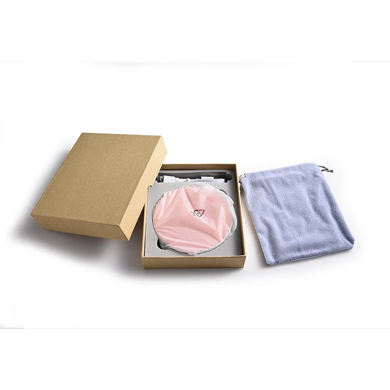 Rechargeable Make up Travel Pocket Foldable Cosmetic Makeup Small Pocket LED Mirror