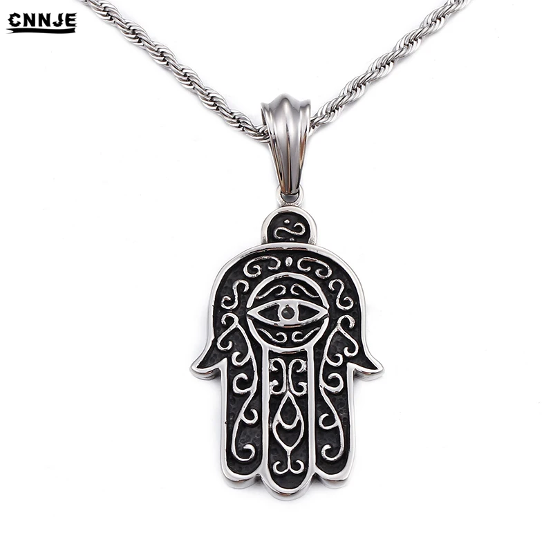 Guangzhou Wholesale Jewelry Accessories Fatima Hand of God Pendant Necklace For Men