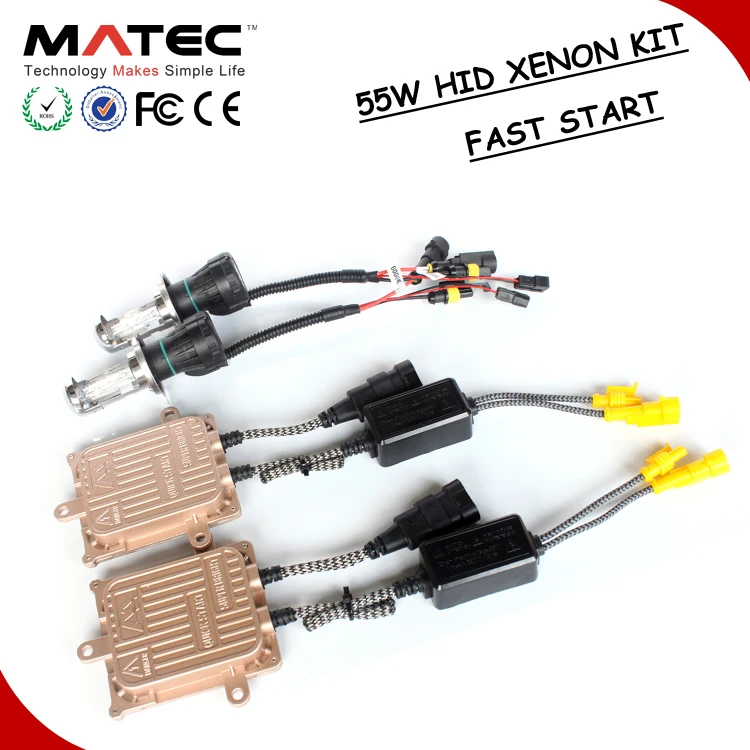 HID Kit Factory MATEC 35W 55W H7 9005 9006 H4 4300K 6000K 55 Watt HID Xenon Kit