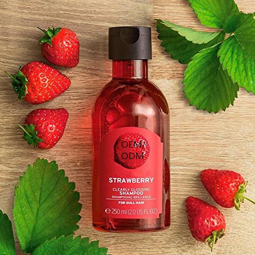 Private Label Strawberry Hair Shampoo Strawberry Hair Conditioner Care Set