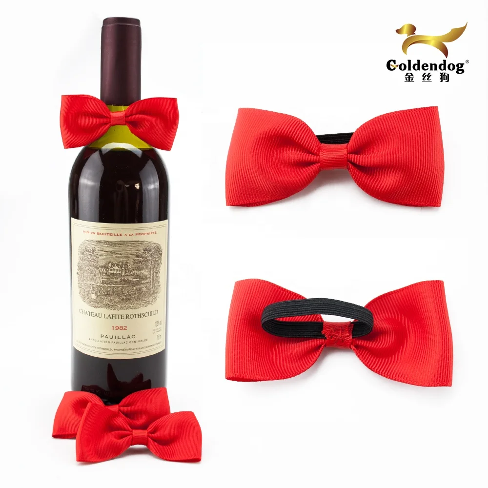 Premium Quality New Unique Style Wine Bottle Neck Decoration Bow Tie For Festival