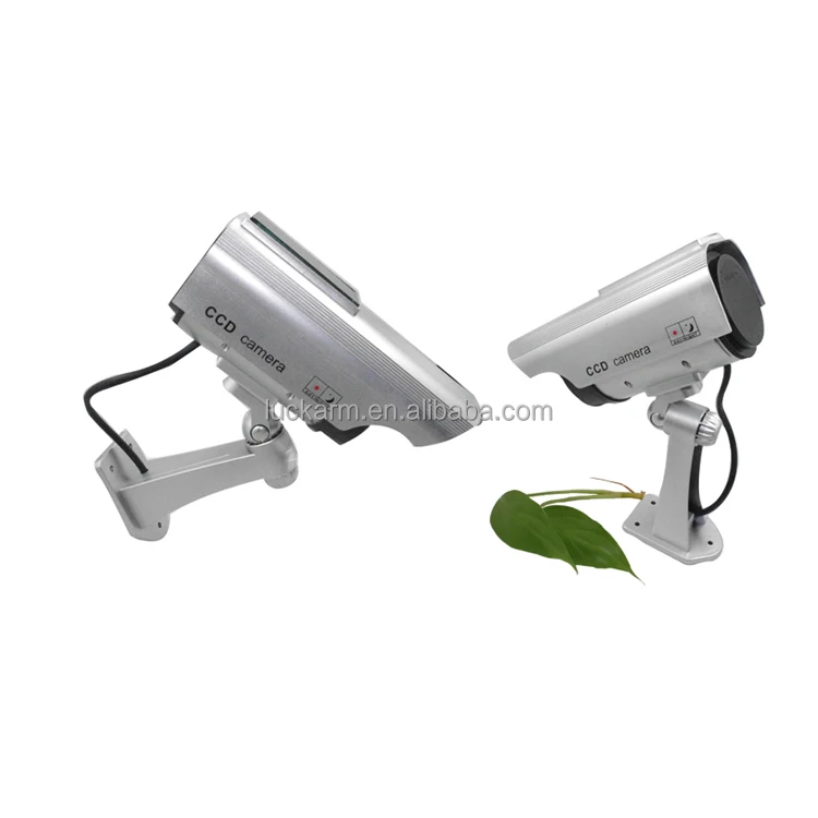 Security Solar CCTV wireless blink light dummy camera