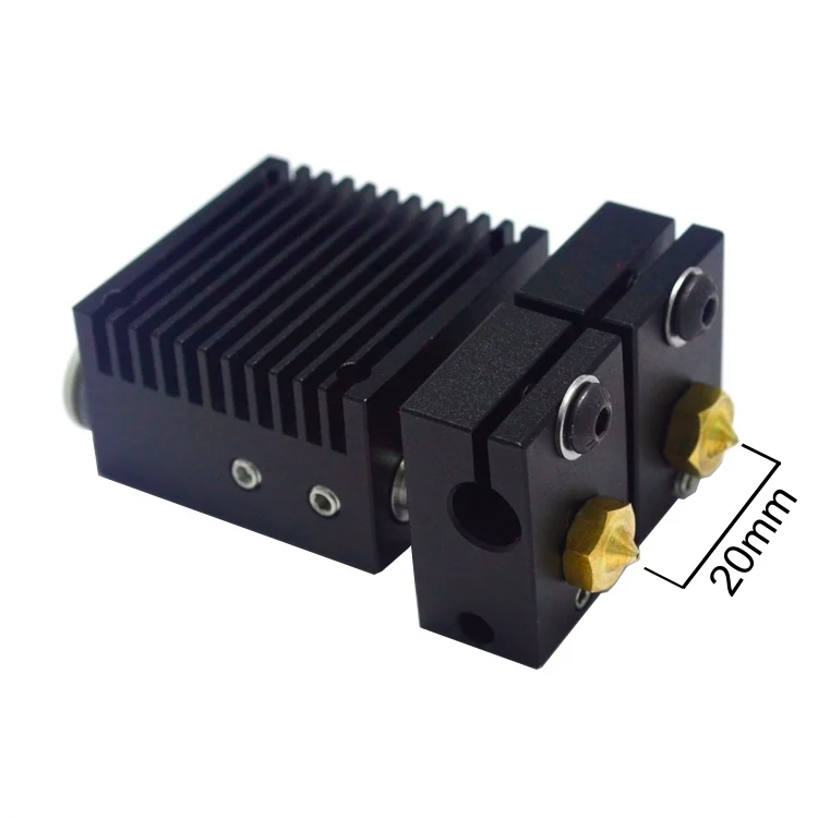 GIULY New E3D Chimera+ 2 In 2 Out Extruder with Cables and Cooling Fan for PT100