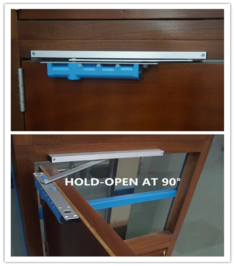 High Quality CAM Type Concealed Cast-iron Door Closer Hold-open Sliding Hidden Door Accessories