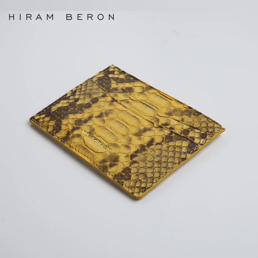 Hot sale Yellow Italian leather wallet case custom logo service