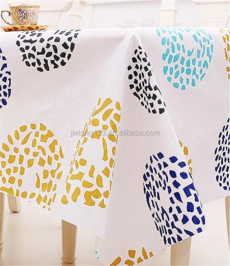 Oliproof waterproof Feature logo Printed wholesale disposable tablecloth