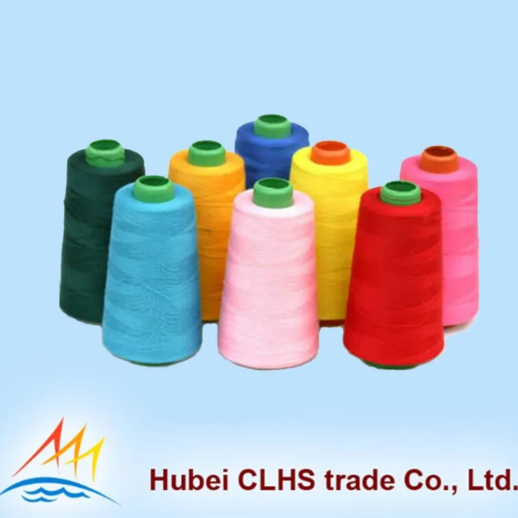 Low Shrinkage 100% Polyester Thread Industrial Multi Colored Sewing Thread 40s/2 On Sale