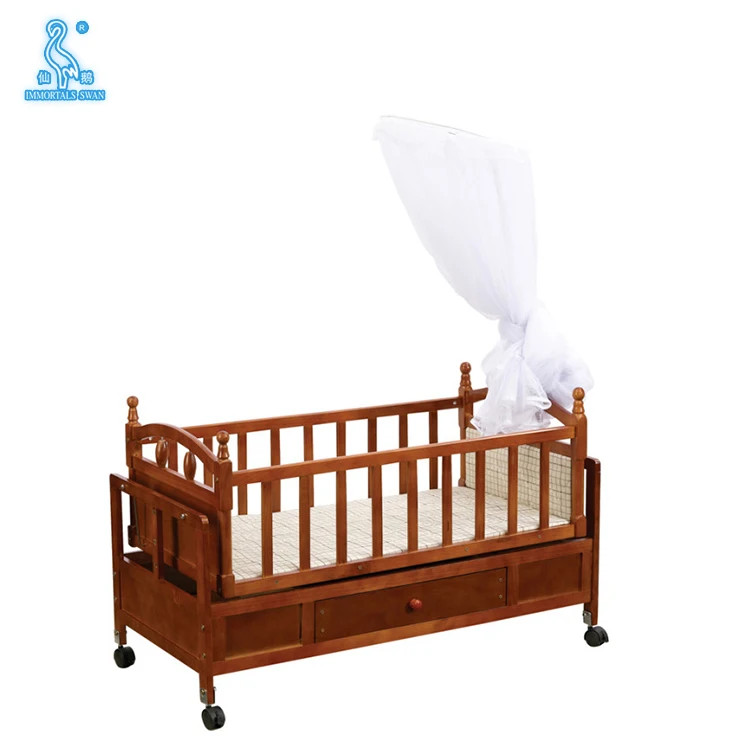 Home Furniture Modern Style Durable Baby Swing Cradle With Mosquito Net