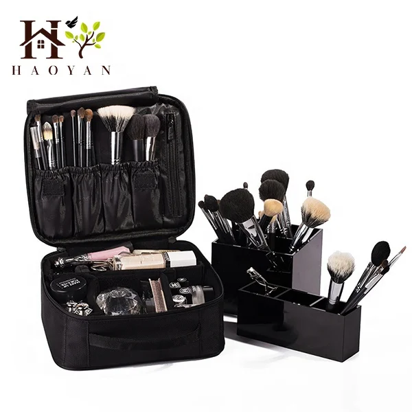 Double-layered Ladies Waterproof Cosmetic Bag Travel Washing Storage Bag Makeup Case