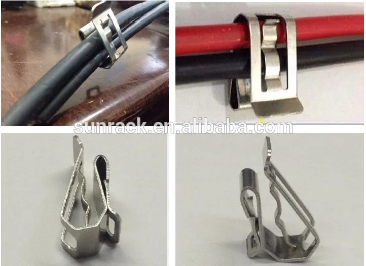 Stainless Steel Electric Wire Cable Clip for Solar Panel Mounting Support Install