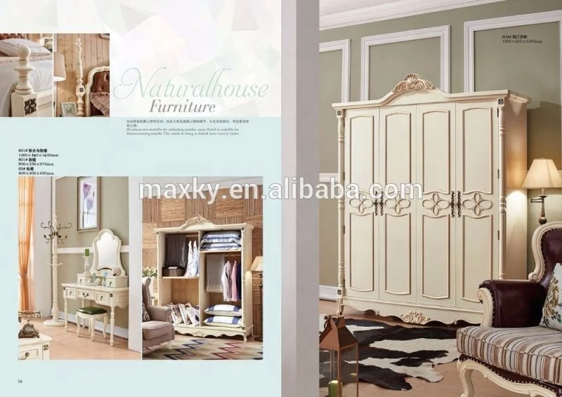 Wood and E1 MDF Board for Bedroom Furniture Sets Queen Double Bed Simple Was Made from Solid Home Furniture Wooden Furniture