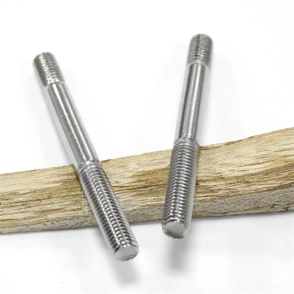 High Strength Steel Double End Threaded Head Stud Hex Bolt Type