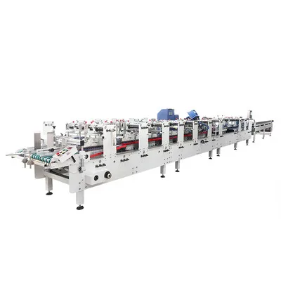 
folding gluing machinery for plastic carton box carton folding gluing paste 