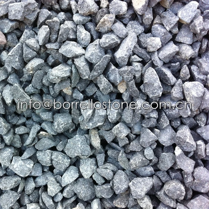 
decorative crushed black basalt gravel for garden 