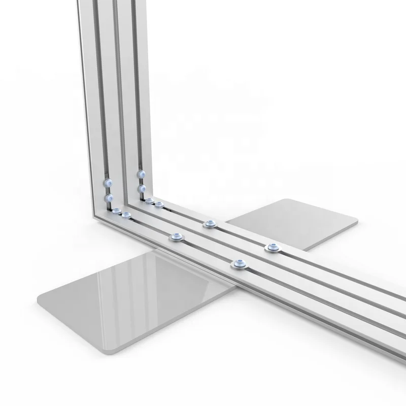 Aluminum SEG frame fabric led light box for trade show display