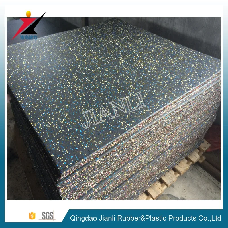 Cross training Equipment Noise Reduction Water Proof EPDM Gym Rubber Floor