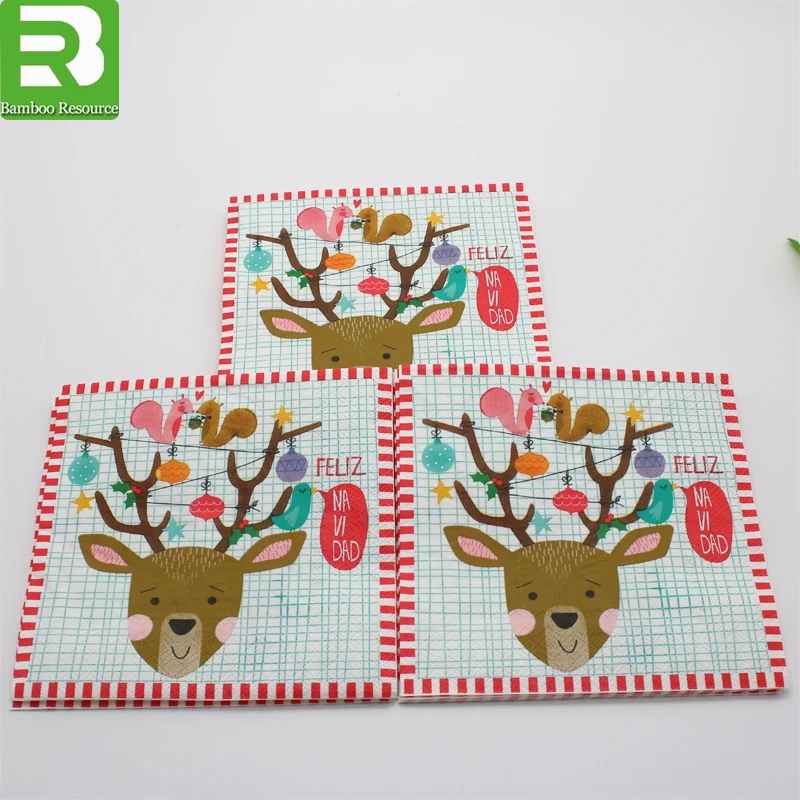 1 PLY 2 PLY 3 PLY art design custom printed paper napkin