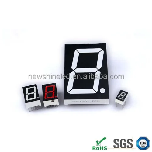 Out side using led giant 7 segment display 1 digit electronic led display for 2.3 inch seven sgement led display