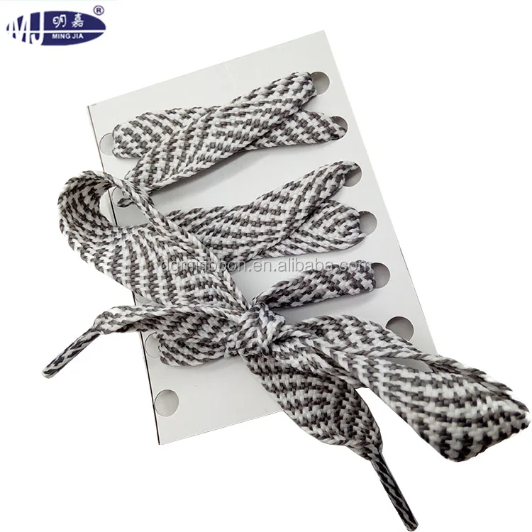 OEM shoelace custom high quality reflective  flat wide fat customisable single shoe laces free samples