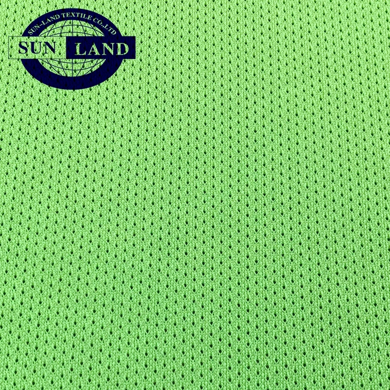 sports outdoor wind breaker jacket lining cloth 100 polyester warp knit see through round hole light weight mesh fabric