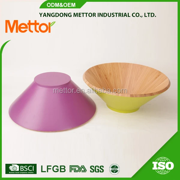 Super high safety acacia wood food salad bowl set