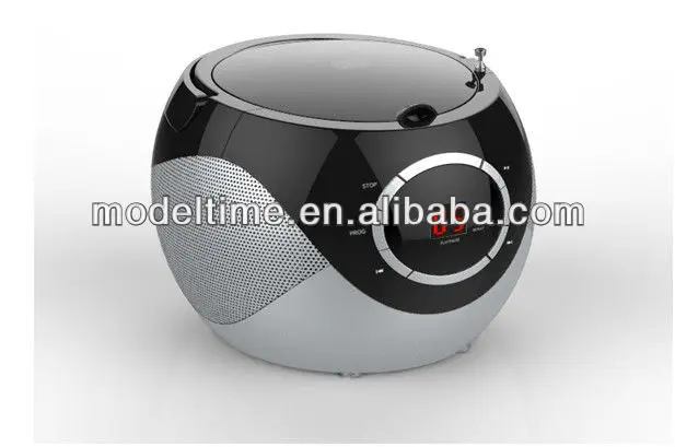 Портативный проигрыватель со светодиодным дисплеем, CD-проигрыватель с AM, FM-радио и стерео разъемом линейного входа или разъемом для наушников