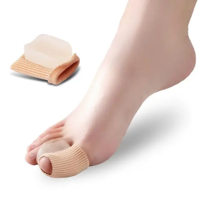 Hot Selling Nylon Silicone Gel Heloma Pain Relief Toe Separator for Hallux Valgus Correction Tube