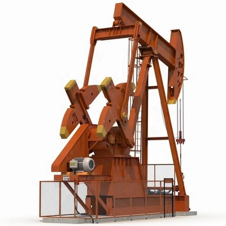 China supplier oil well beam sucker rod pumping units with gear reducer