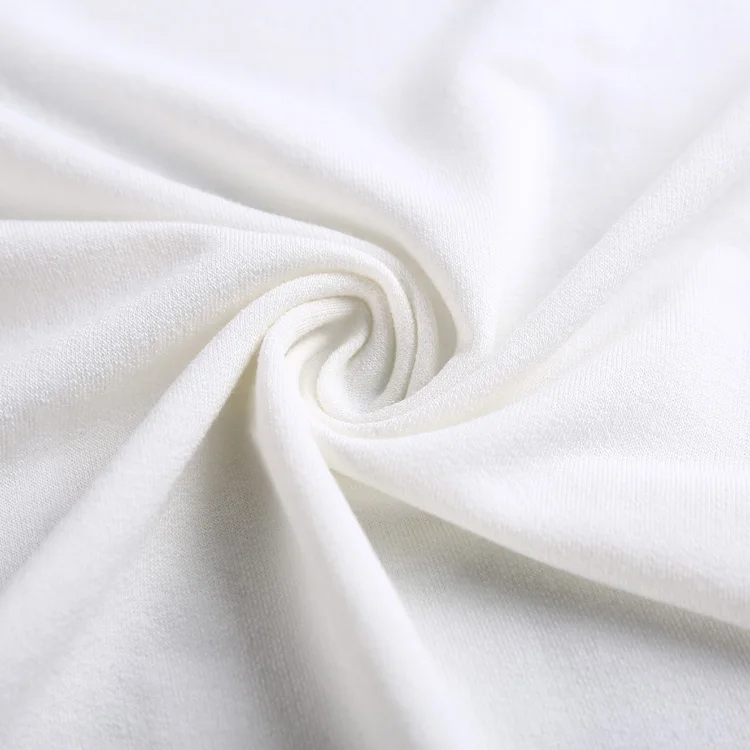 Shaoxing textile white rotor spinning french waterproof terry towelling fabric