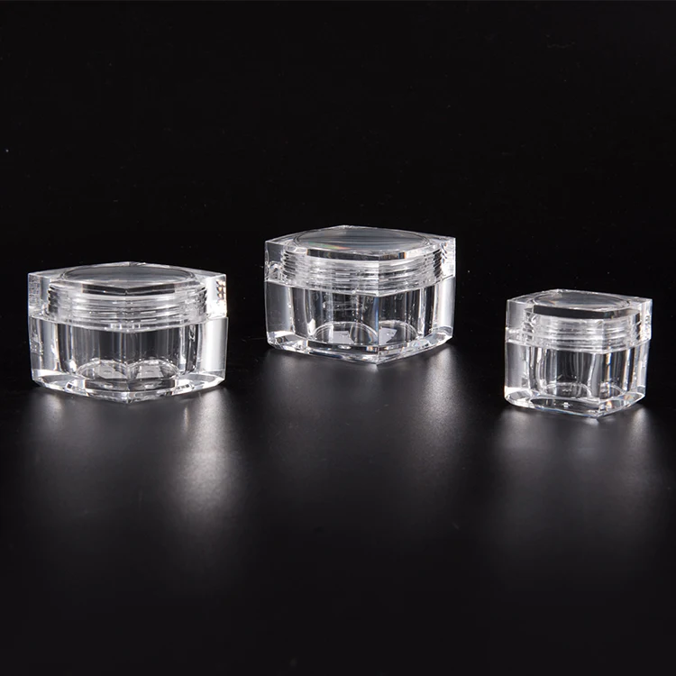 Косметическая упаковка из АБС-акрила As Pp, пустая акриловая банка для крема 2 унции, баночка для крема для лица 50 г 30 г, роскошная пластиковая акриловая баночка для крема