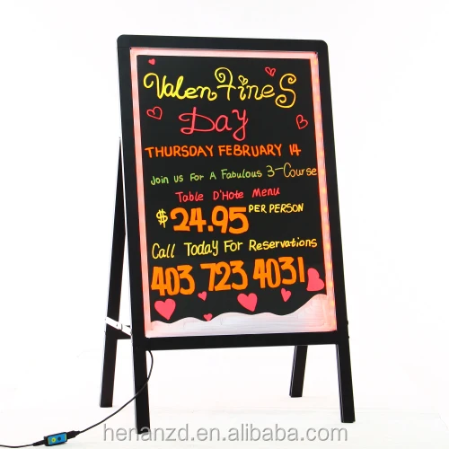 New innovative electronics led fluorescent menu board