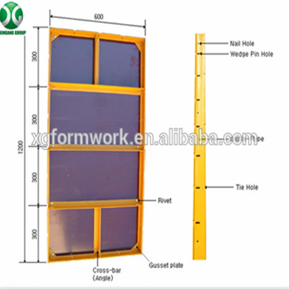 construction paint plywood steel frame euro formwork