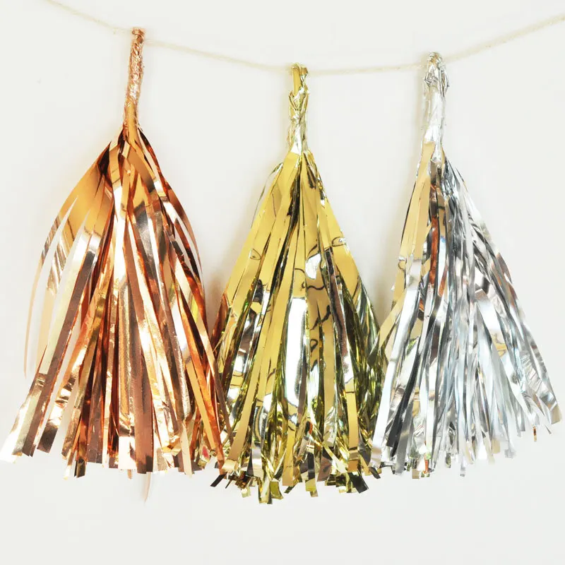 Party favor tissue tassel garland gold tassel garland