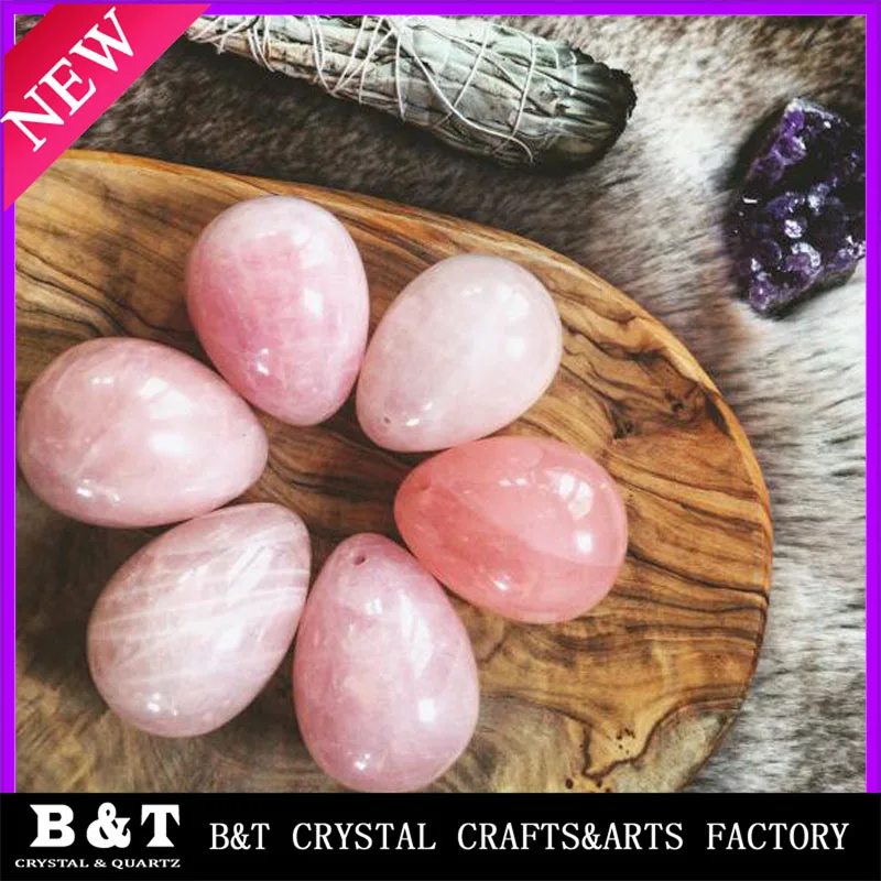 Средний Розовый Кварц Пробурено Аметист fun секс игрушки нефрита йони яйца