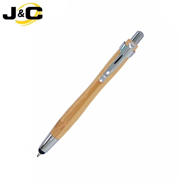 wholesale promotional custom logo bamboo stylus pen