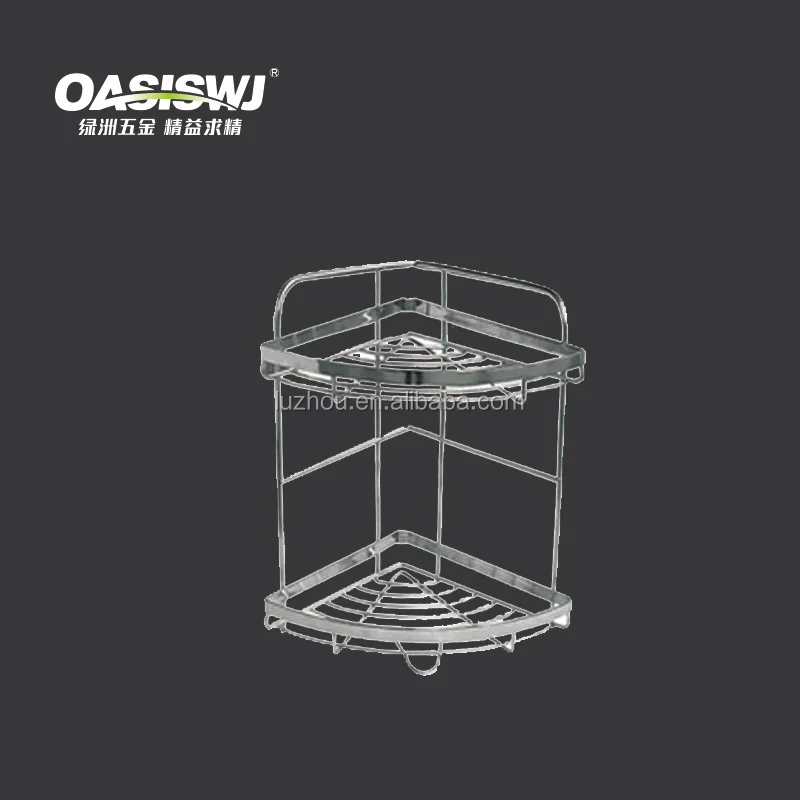 
2-tier bath shelf bathroom corner rack 