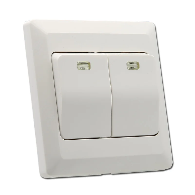 ВЕЛИКОБРИТАНИЯ стандарт 10A 250 В 2 Банды 2 Способ настенный Выключатель