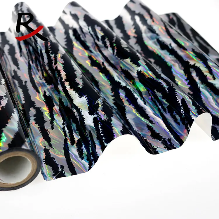 5003# holographic heat transfer laser foil for fabric & leather & textile